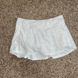 Lululemon White Tennis Skirt